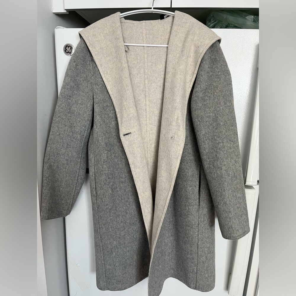 Uniqlo hooded wool coat